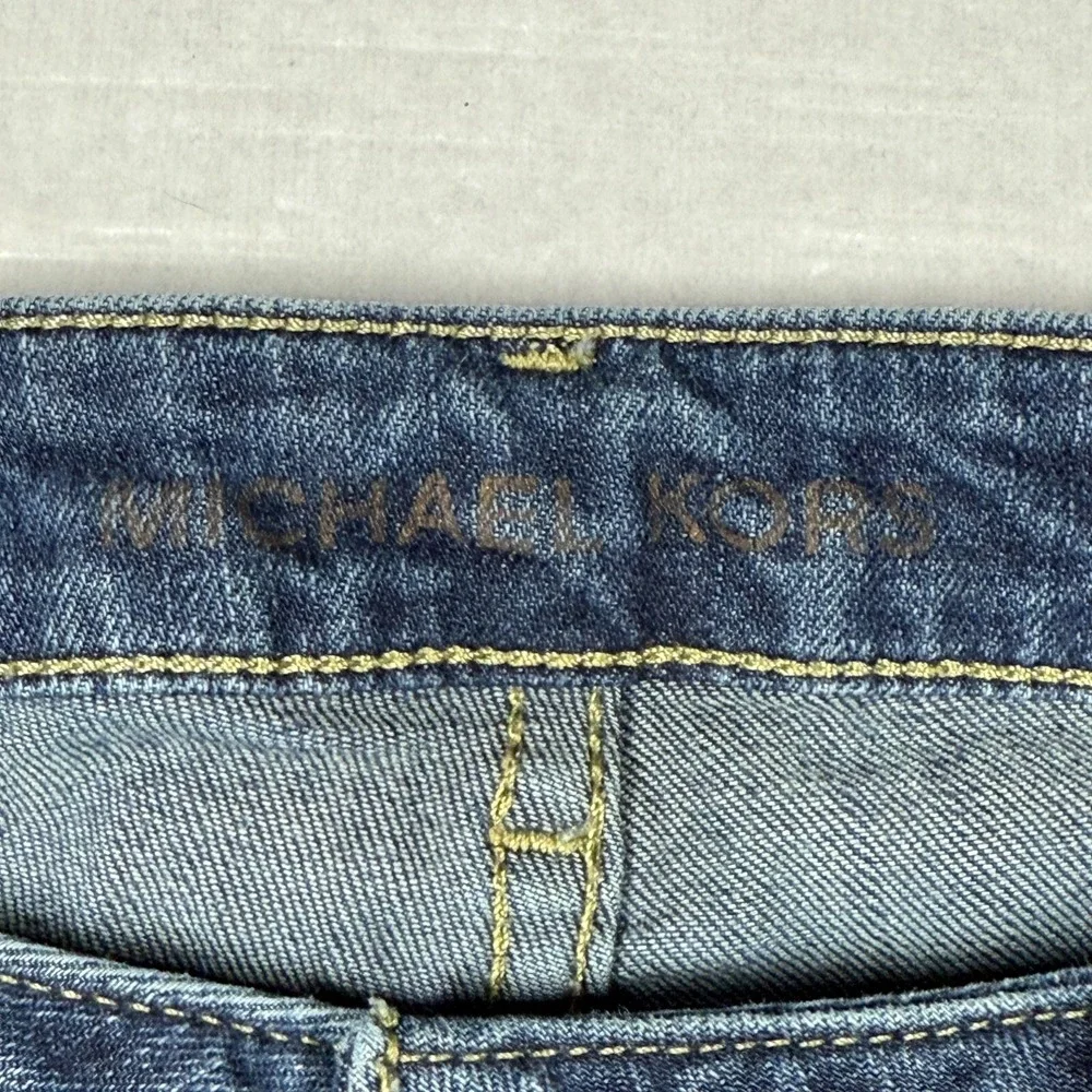 Michael Kors Jeans Womens 6 Blue Denim‎ Skinny Medium Wash Classic Emblem Low